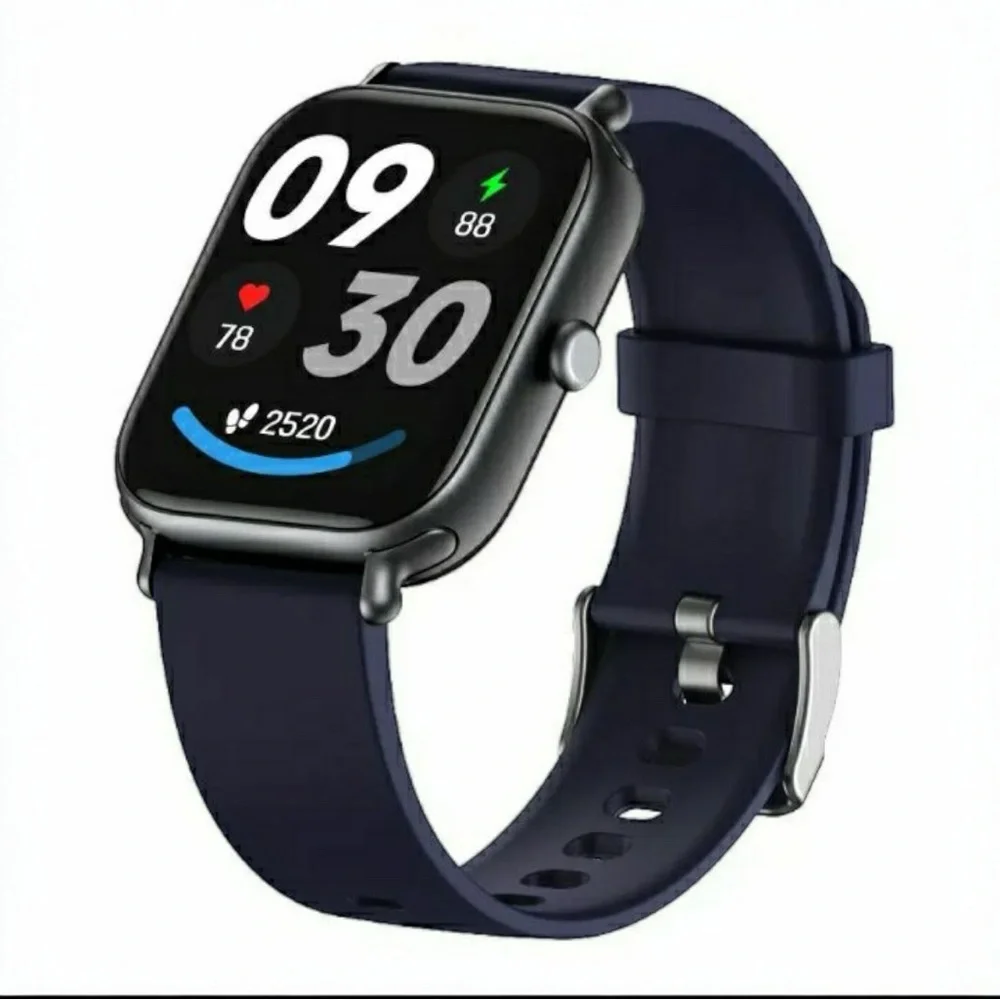 Black Smartwatch with Modern Design and Connectivity